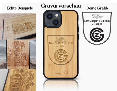 INDIVIDUELL iPhone 13 Bambus-Kunststoff
